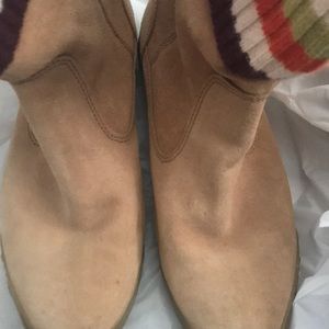 New leather and wool coach boots size 8M